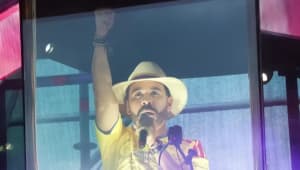 Abelardo de la Espriella durante una intervención pública.