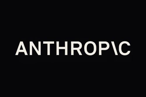 Logotipo ANTHROP\C en tipografía moderna centrado sobre fondo negro en formato horizontal
