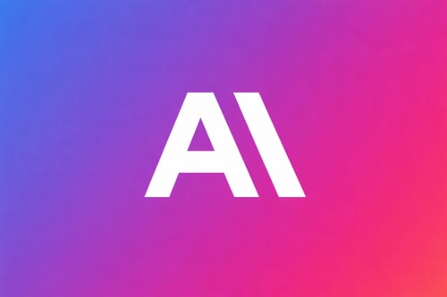 Logo de Anthropic sobre fondo degradado en tonos azul y rosa