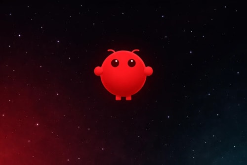 Logo OpenClaw sobre fondo espacial oscuro