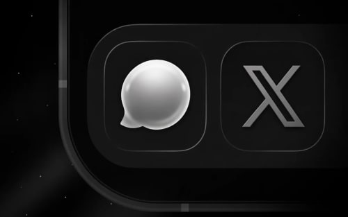 Icono de XChat en interfaz oscura minimalista