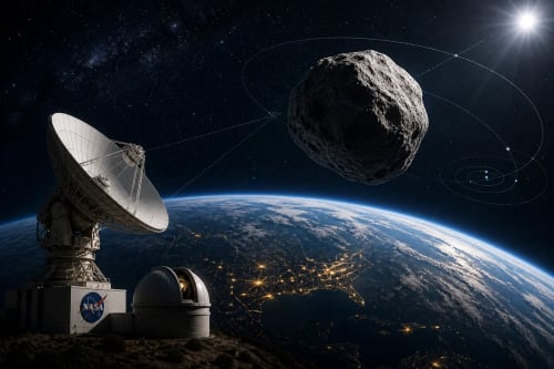Asteroide cercano a la Tierra bajo seguimiento desde observatorio espacial