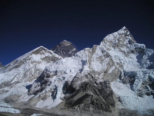 Montañas del Himalaya formadas por colisión continental