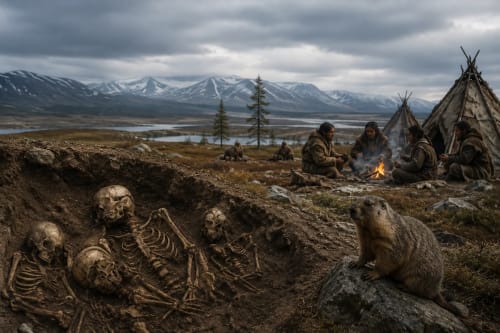 Enterramiento prehistórico asociado a un antiguo brote de peste en Siberia.