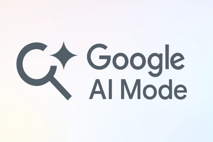 Logo de Google AI Mode sobre fondo claro
