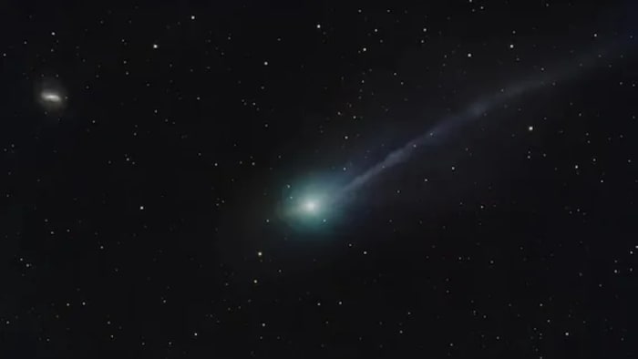 Foto amateur del cometa interestelar 3I/ATLAS captada con un telescopio Celestron EdgeHD 800 el 16 de noviembre