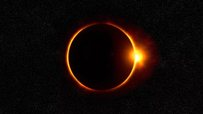 Imagen representativa de un eclipse solar