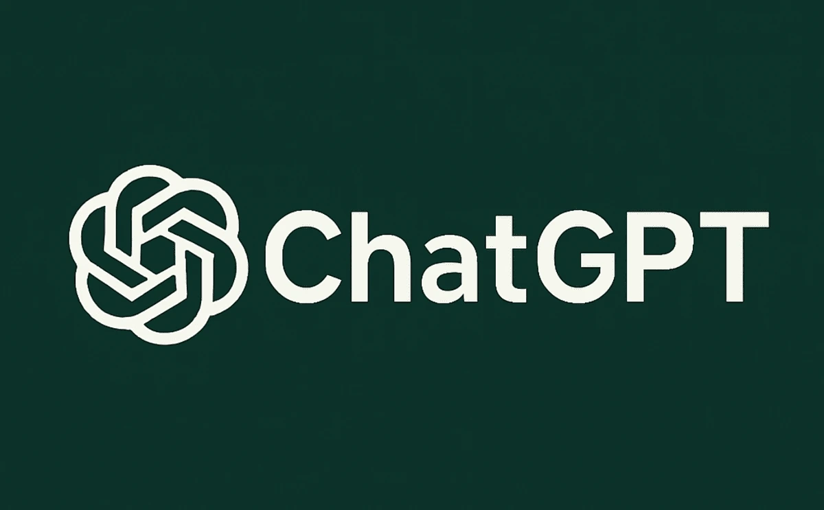 Logotipo de ChatGPT sobre fondo verde