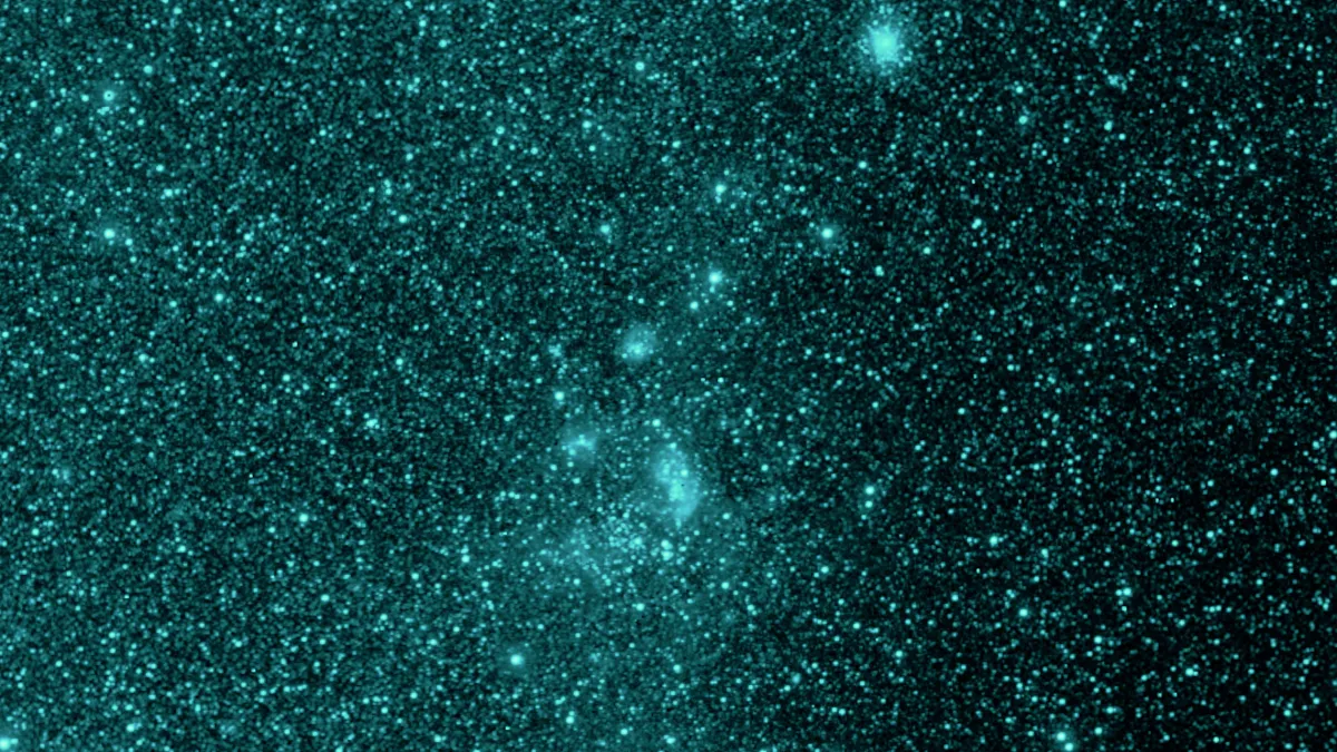 Región estelar sin polvo visible en 0.98 micras