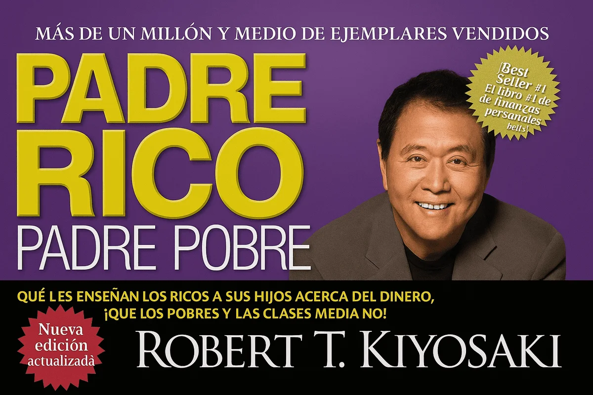 Portada de Padre rico, padre pobre de Robert T. Kiyosaki
