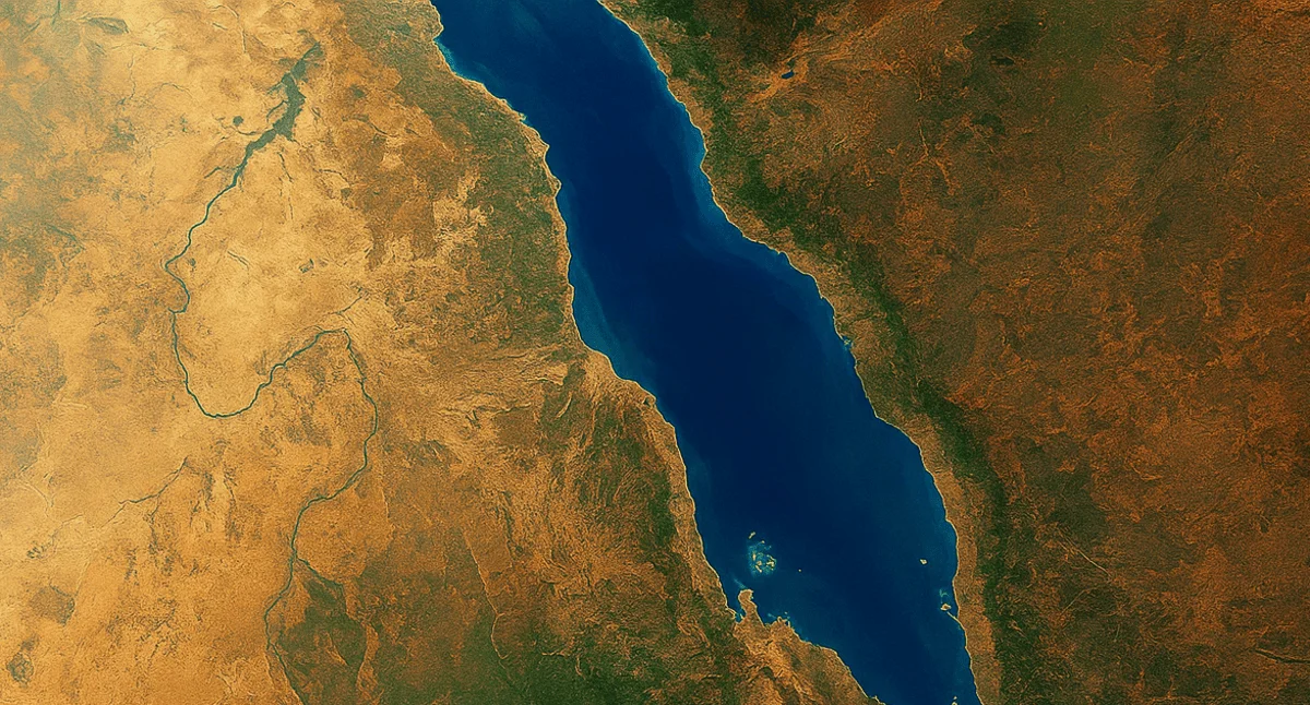 Vista satelital del futuro océano africano en formación