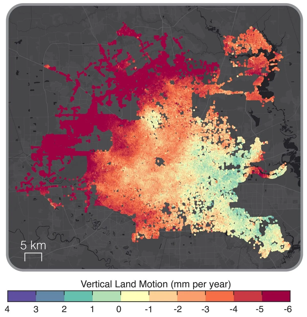 Houston, Texas, ciudad con mayor hundimiento vertical en EE. UU.