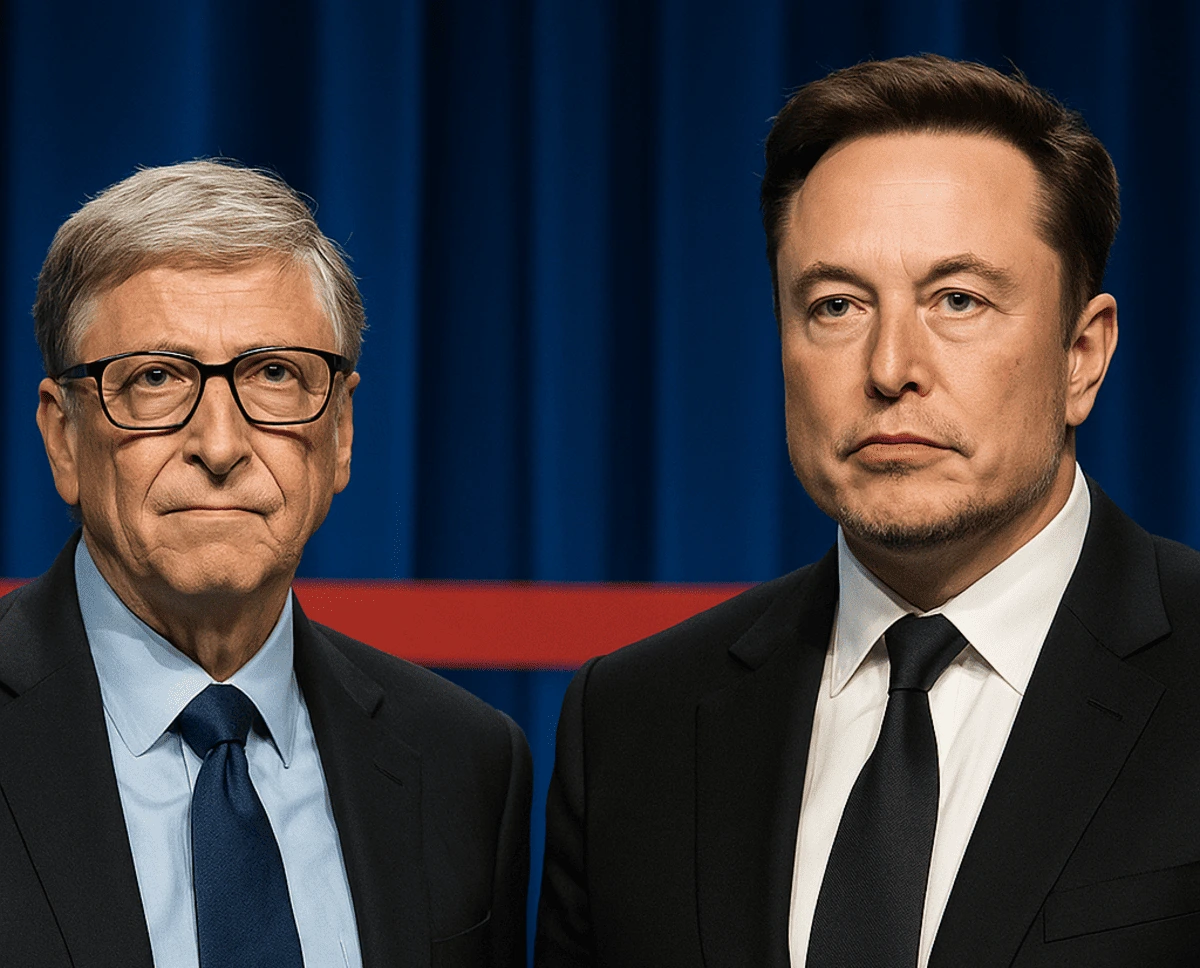 Bill Gates y Elon Musk juntos en evento público