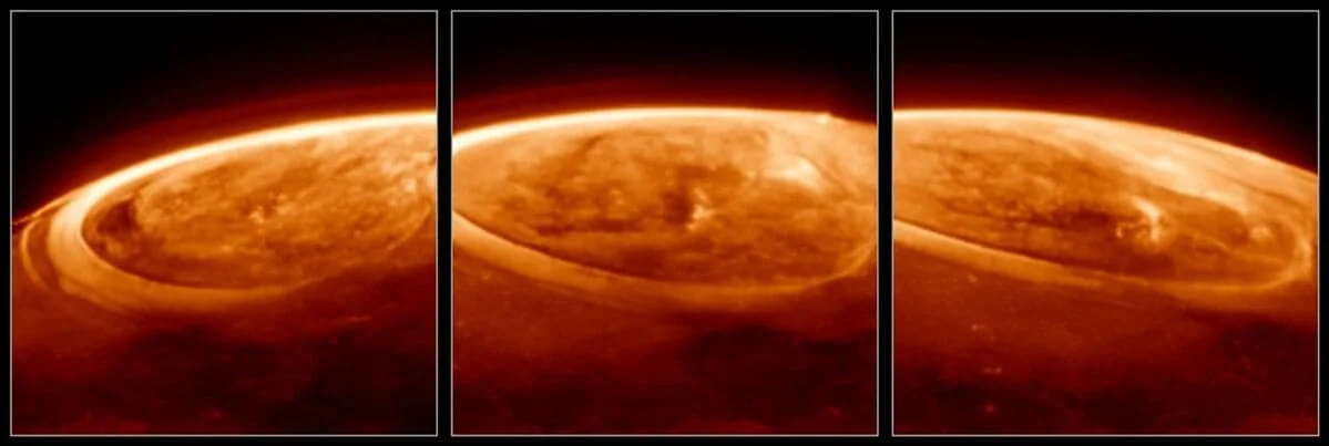Auroras de Júpiter infrarrojo