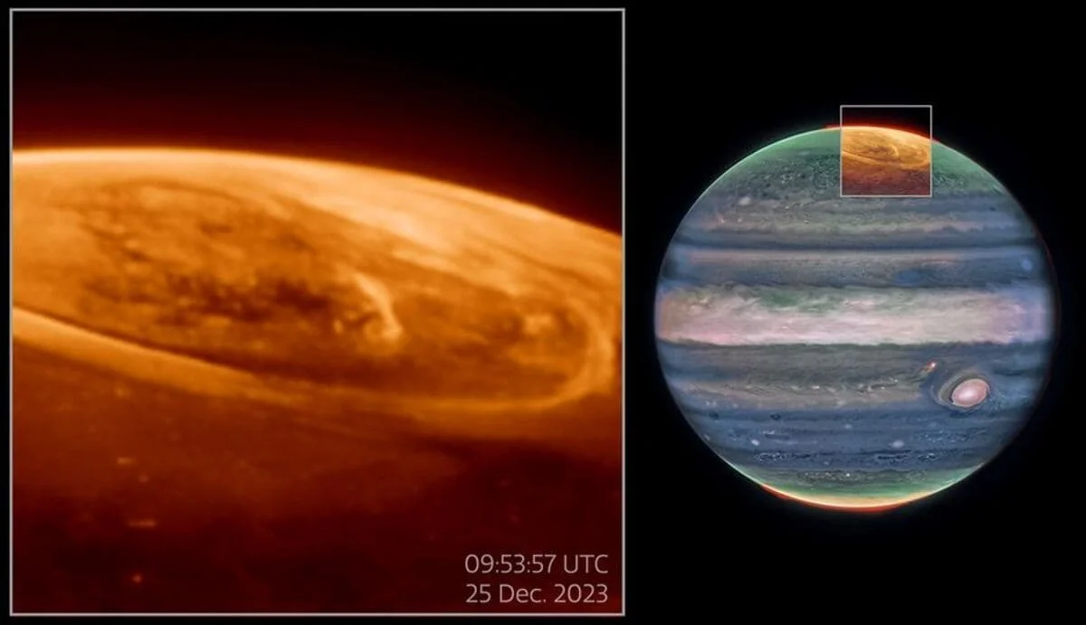 Auroras de Júpiter Telescopio Webb