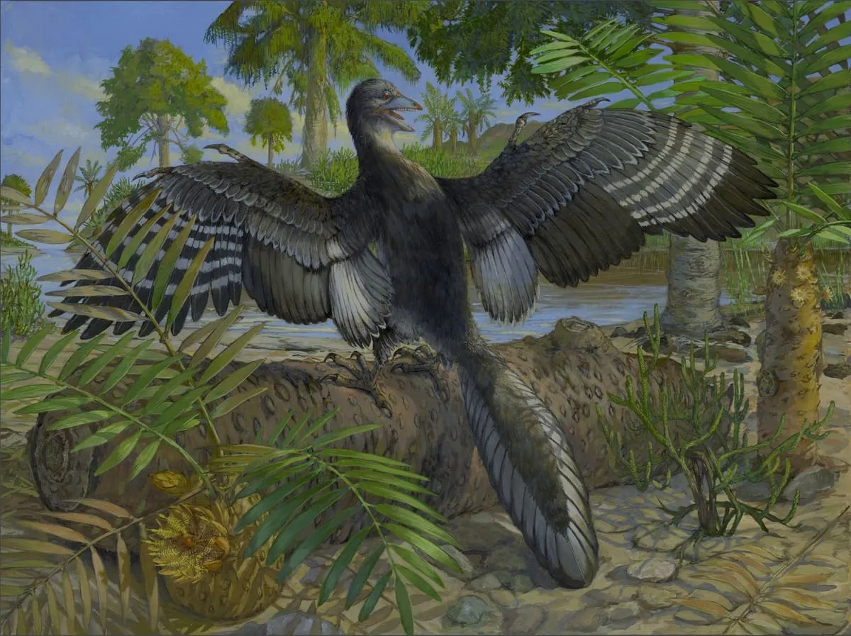 Reconstrucción artística del Archaeopteryx