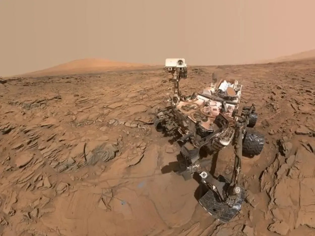 Selfie del rover Curiosity en el yacimiento de perforación Okoruso