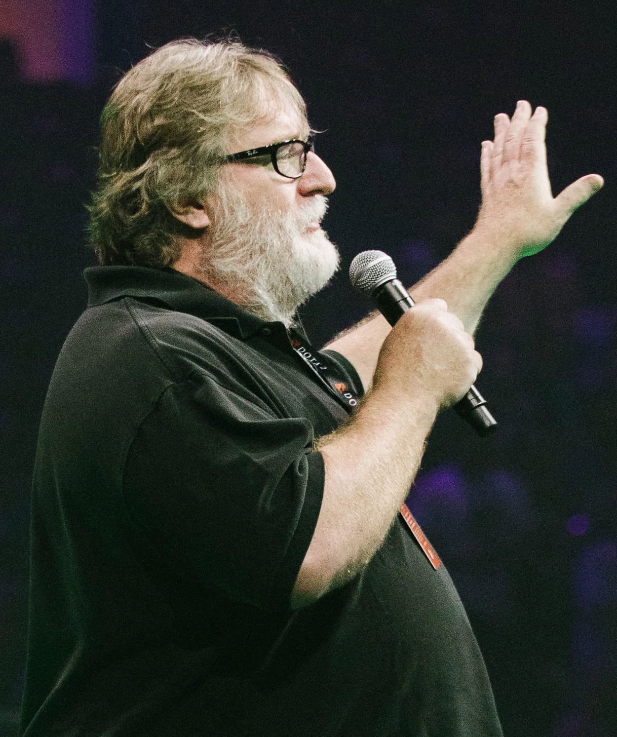Gabe Newell en La International de 2018