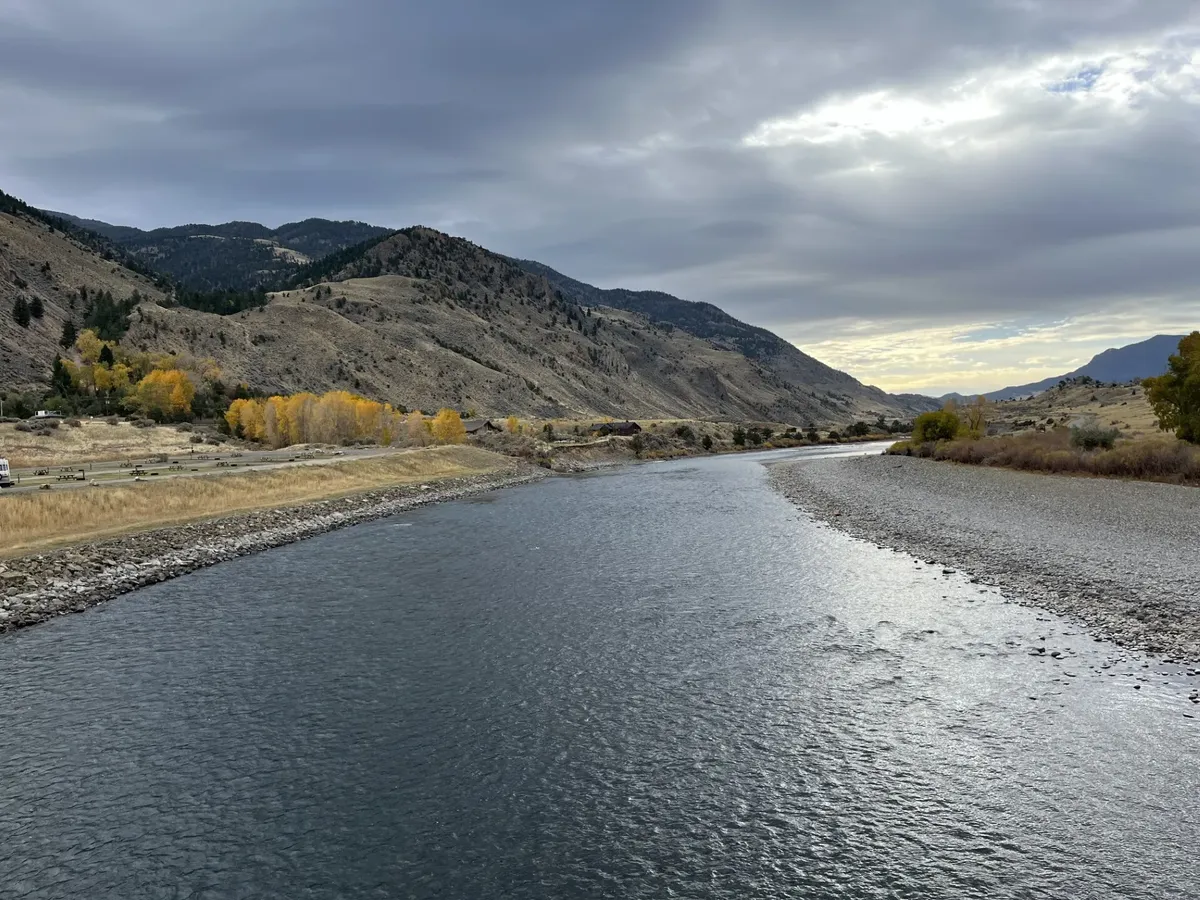 Río Yellowstone en Montana monitorizado por el satélite SWOT