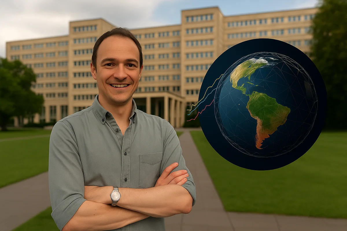 Nico Wunderling, climatólogo en el C³S de Frankfurt