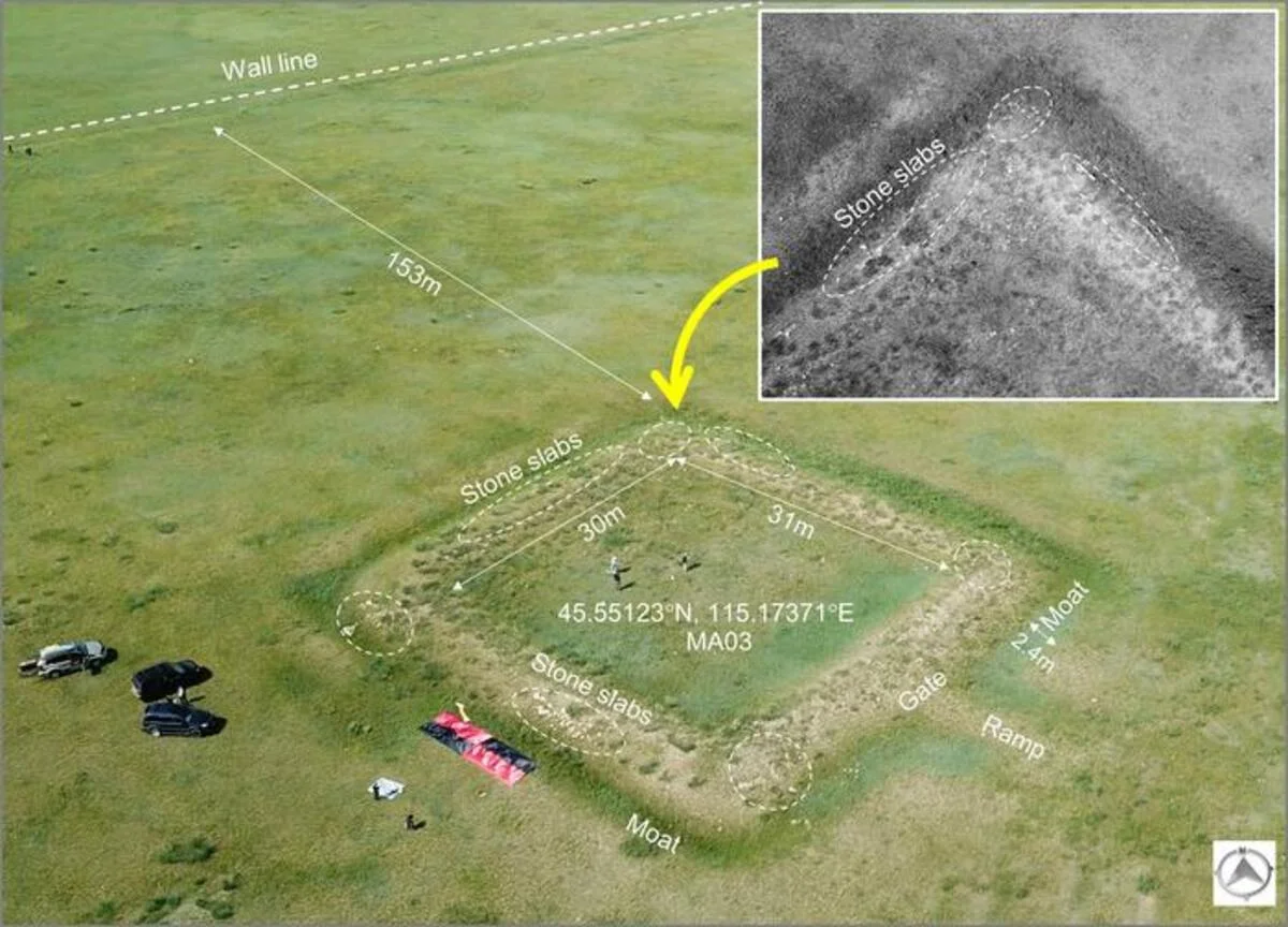 Estructura del sitio arqueológico antes de las excavaciones