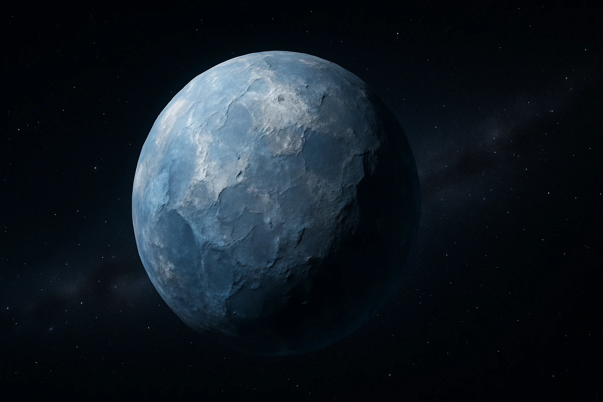 Planeta enano helado en el borde del sistema solar