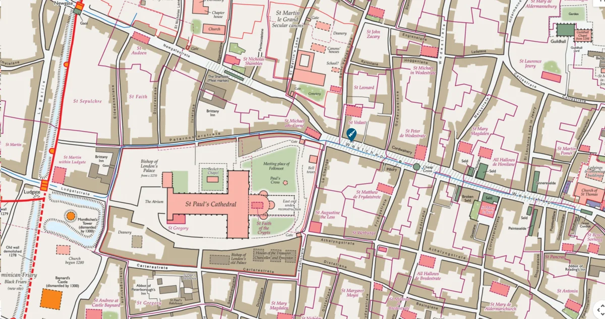 Mapa que muestra la ubicación del asesinato de John Forde