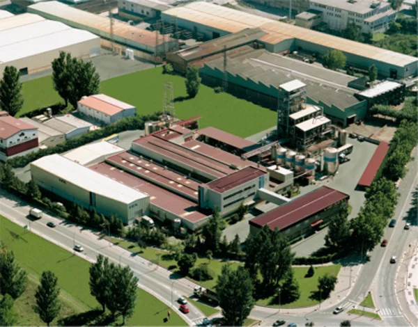 Vista aérea de la fábrica LEA en Vitoria