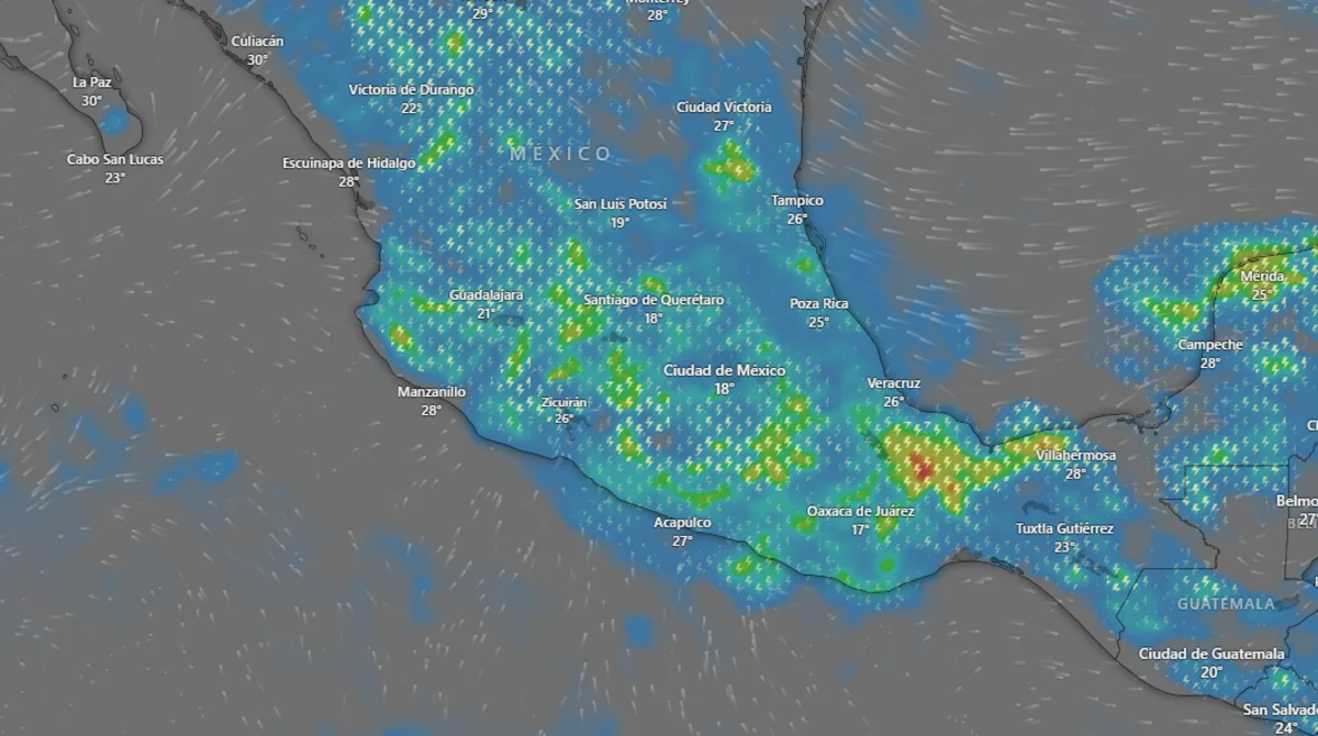 Mapa meteorológico de México