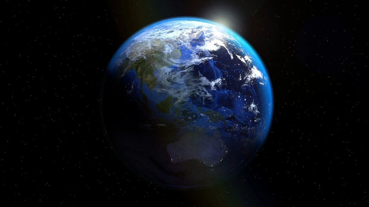 Vista de la Tierra desde el espacio