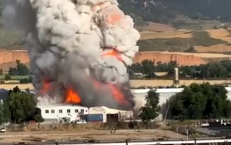 Incendio industrial en Azuqueca de Henares