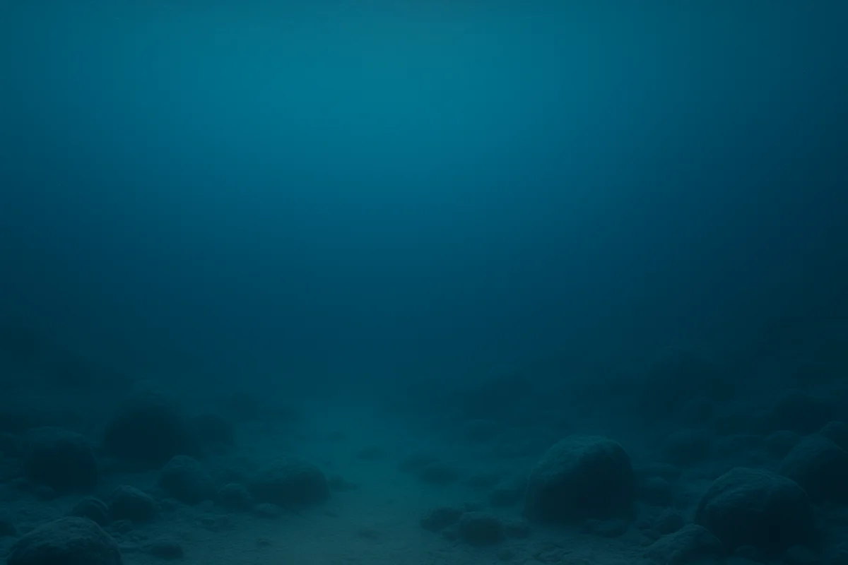 Fondo oceánico realista con rocas y arena