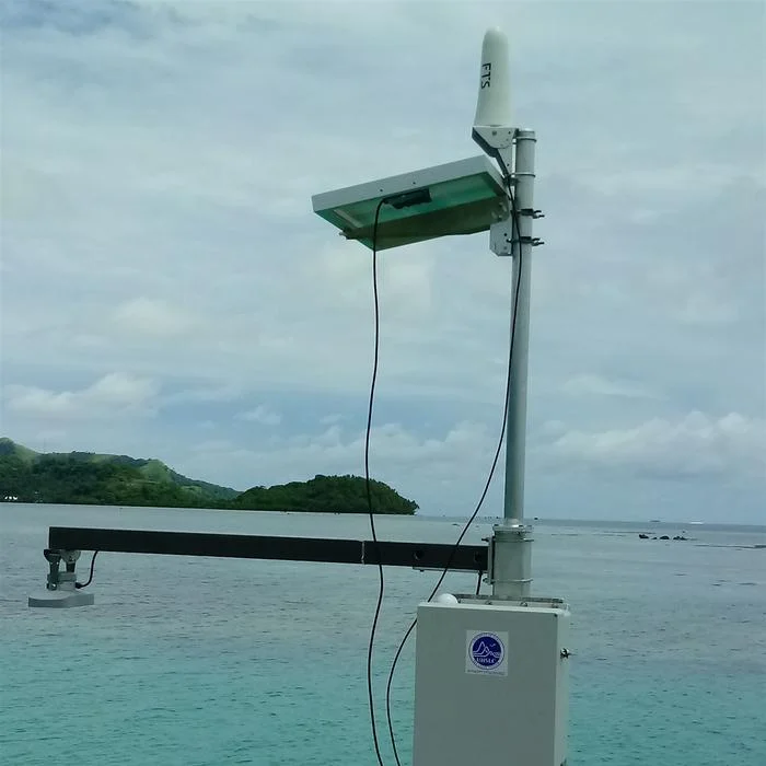Medidor de nivel del mar en Chuuk, Micronesia