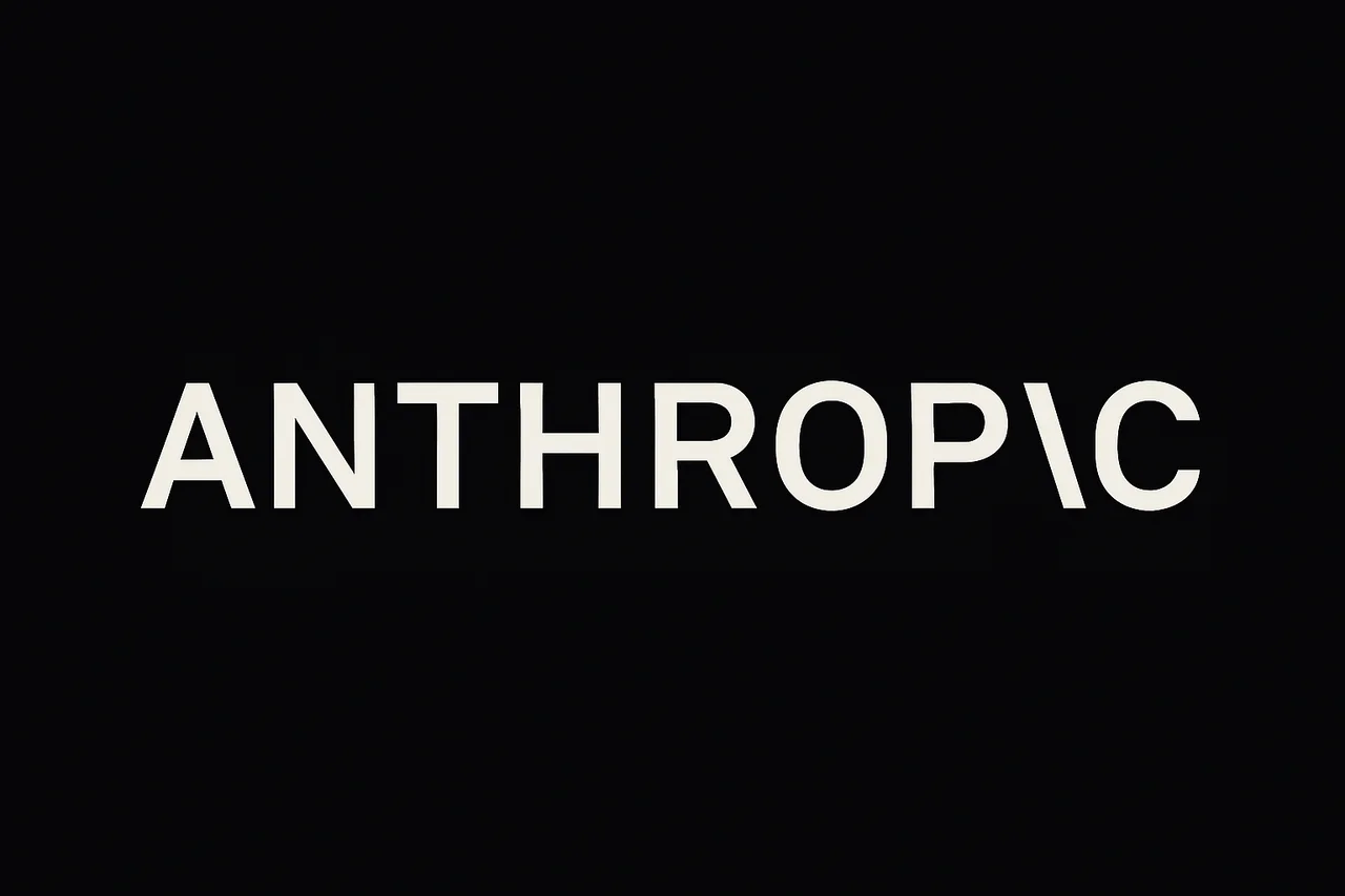 Logotipo ANTHROP\C en tipografía moderna centrado sobre fondo negro en formato horizontal