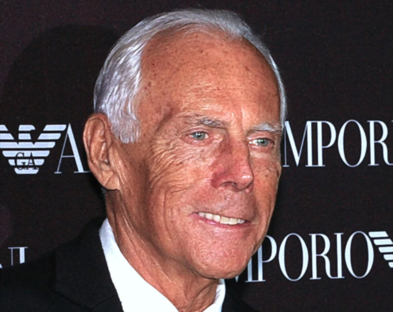 Giorgio Armani en un evento en Moscú