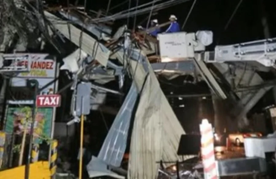 Infraestructura colapsada tras el terremoto en Filipinas