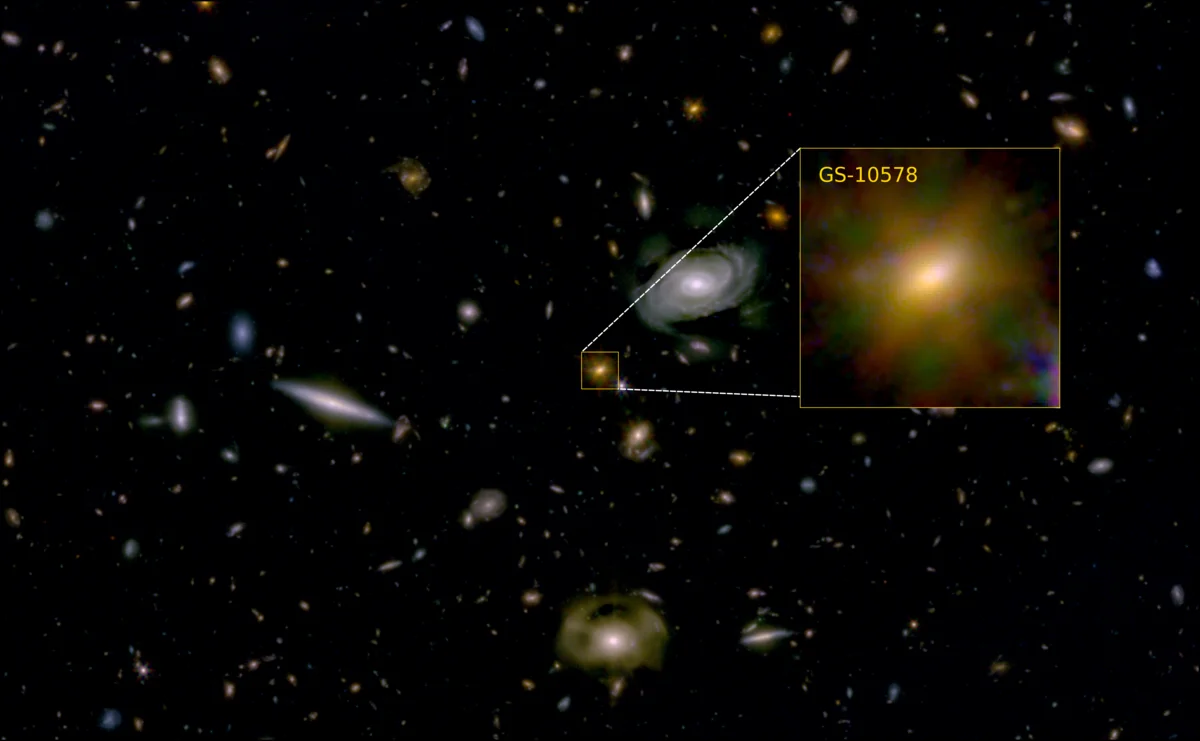 Un agujero negro alteró el flujo de gas y detuvo la formación estelar en una galaxia joven