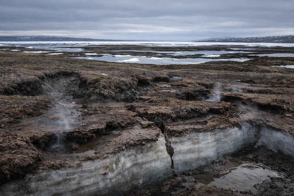 Permafrost en deshielo