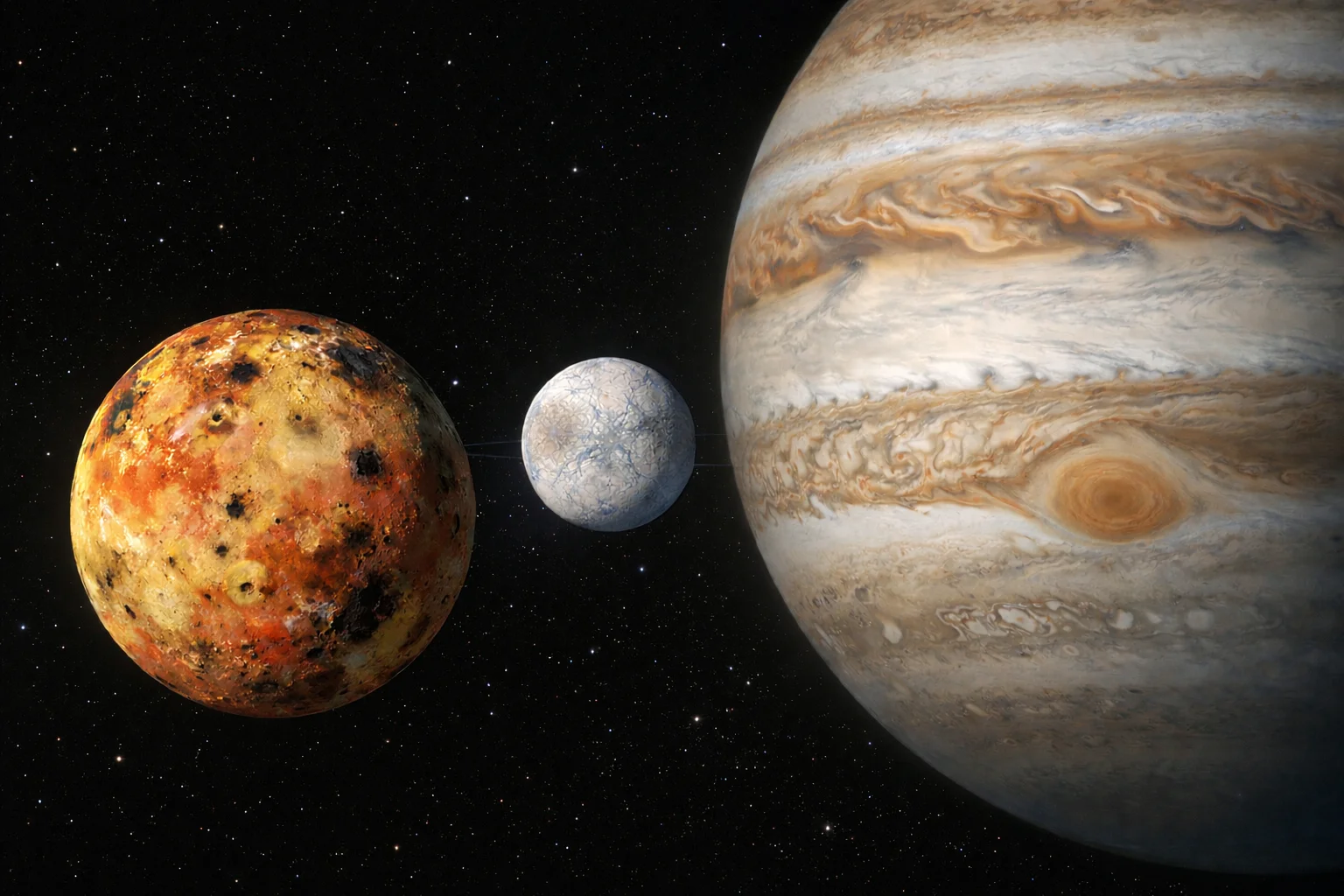 El origen del agua en las lunas de Júpiter quedó fijado desde su formación, según un estudio