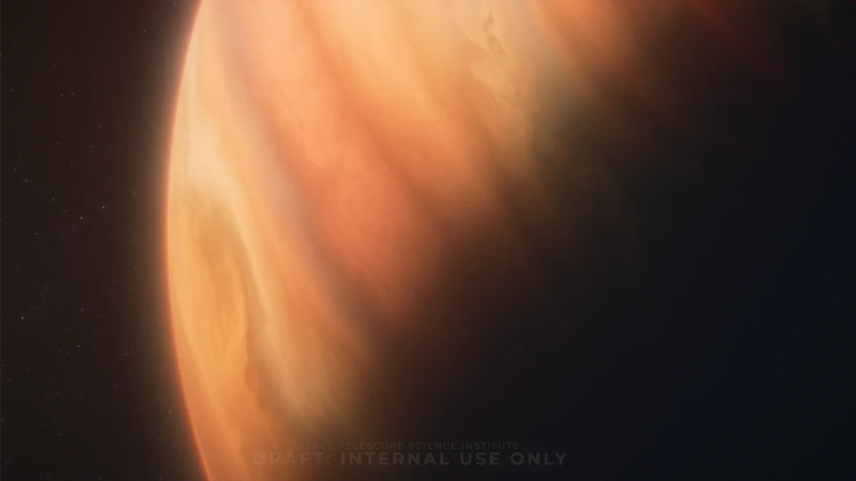 Representación artística del exoplaneta WD 1856 b