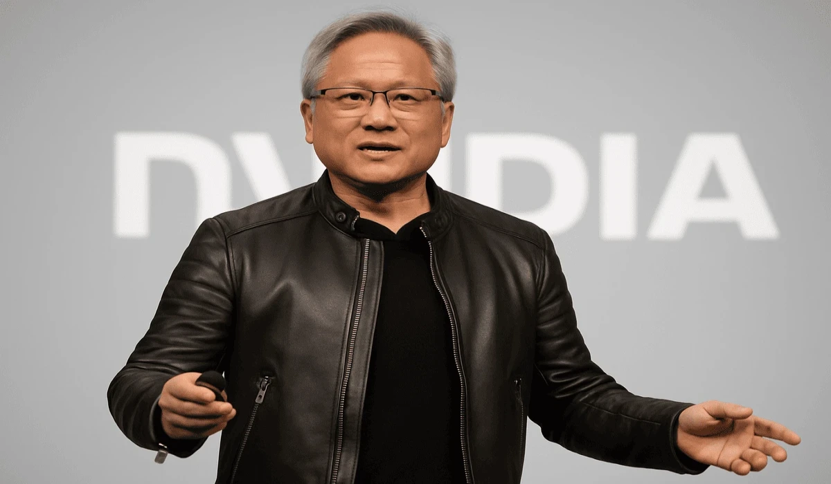 Jensen Huang durante su intervención en la GTC 2025