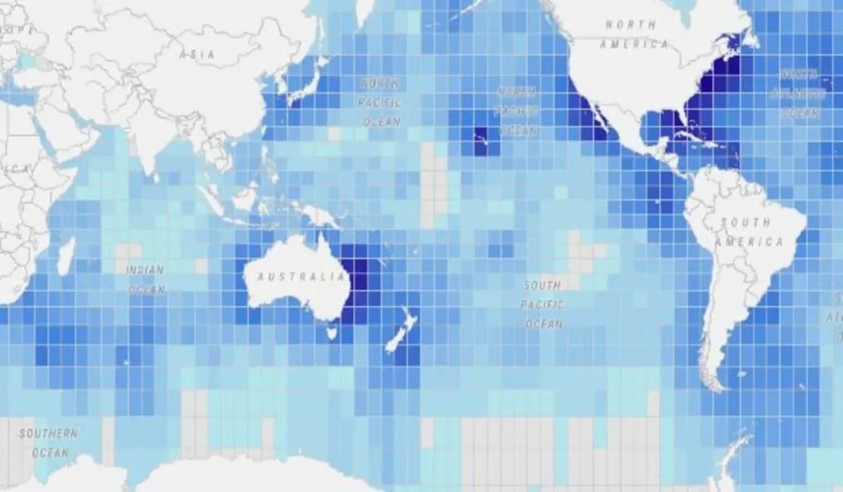Distribución de especies marinas a través del océano según el proyecto MiCO