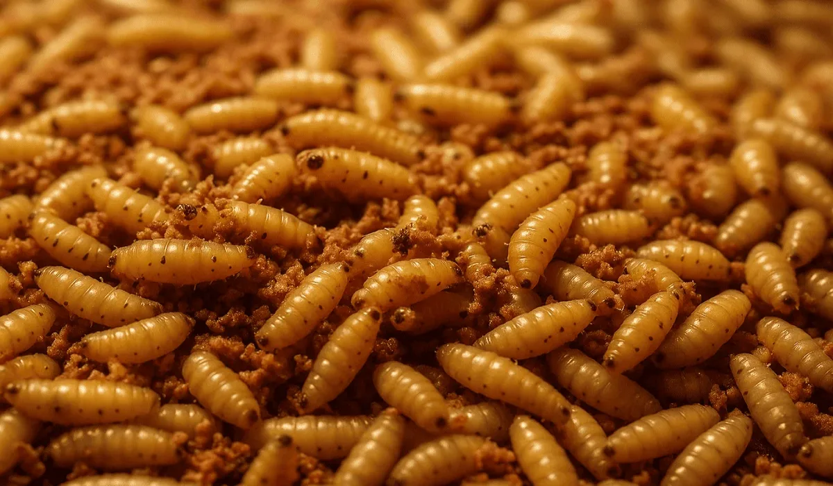 Producción de larvas en sustrato orgánico para control biológico