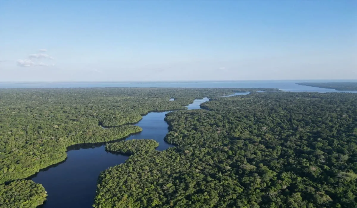 Río en el noreste de Brasil