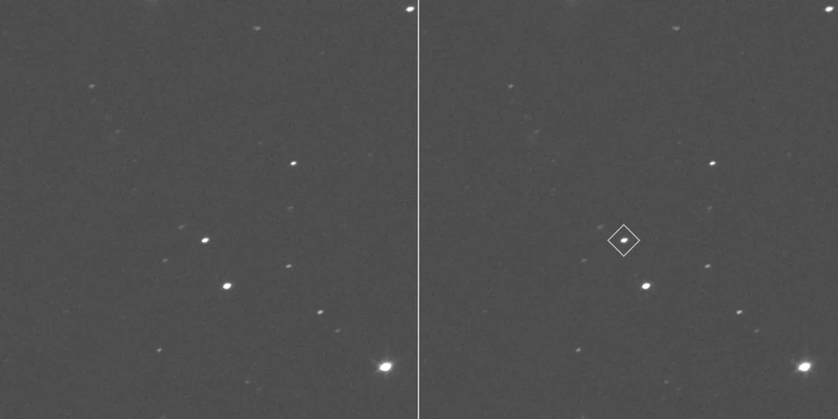 Primeras imágenes del asteroide Donaldjohanson capturadas por la sonda Lucy de la NASA.