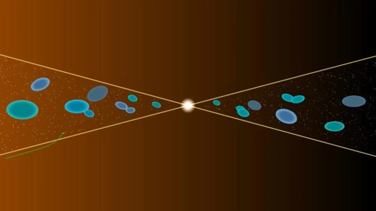 Trayectoria de la sonda Parker de la NASA cruzando regiones de reconexión magnética cerca del Sol, con islas magnéticas y partículas aceleradas.
