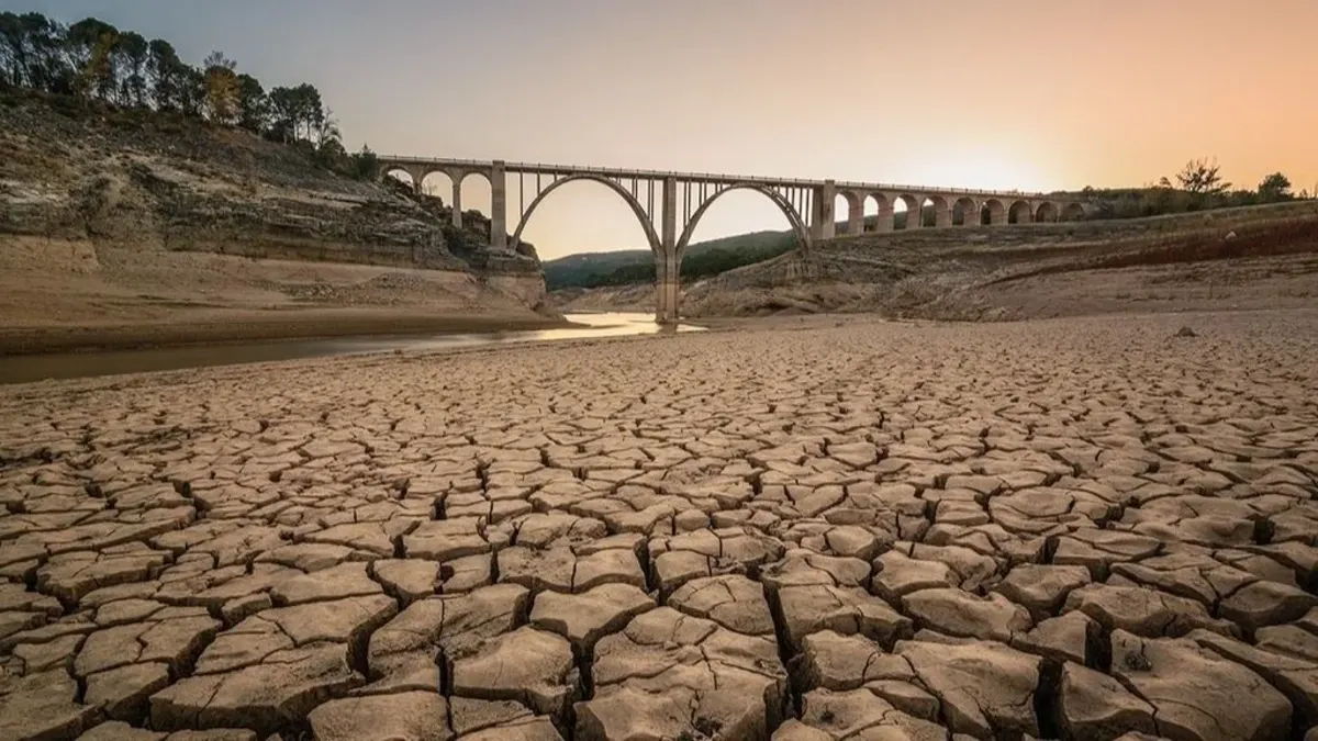 Paisaje agrícola seco en España