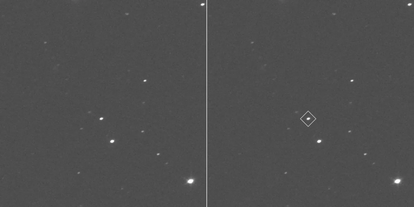 Primeras imágenes del asteroide Donaldjohanson capturadas por la sonda Lucy de la NASA.