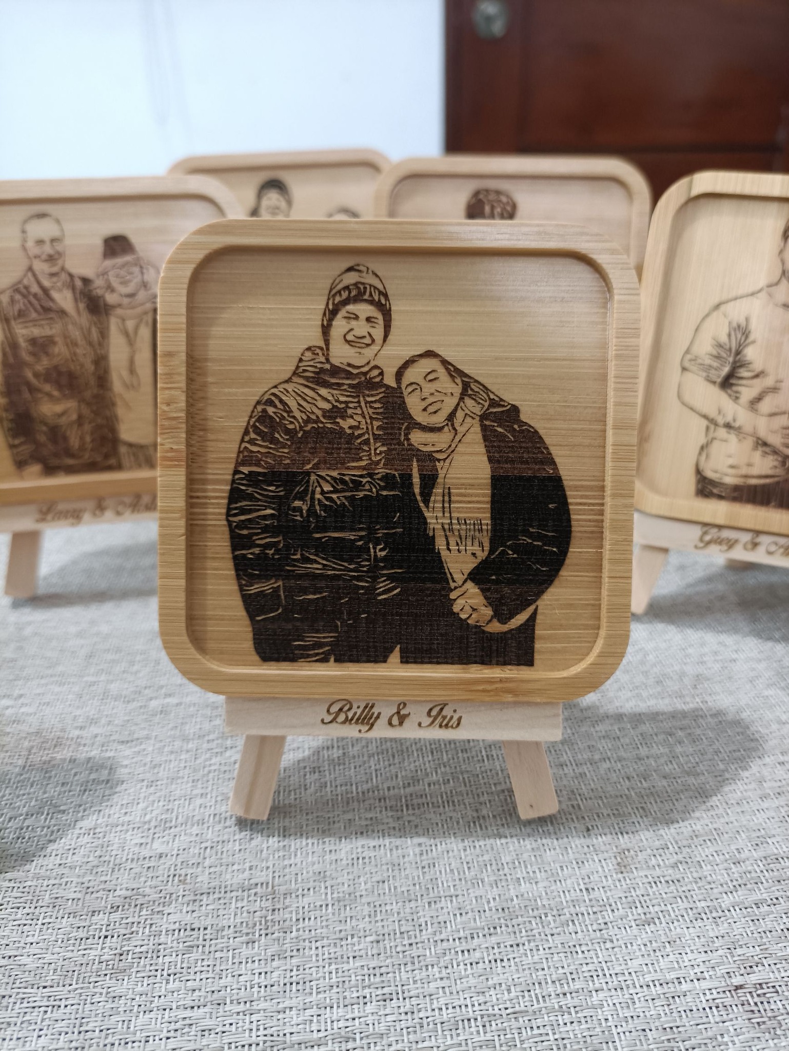 laser engraved coaster