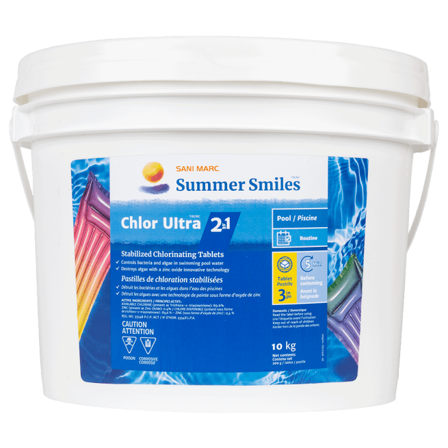 Pool maintenance, Pool store, Chlor Ultra 2 in 1 | Summer Smiles